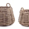 Bizzotto Ceste Decorative>SET2 CESTA 2M MALANG TO GRIGIO
