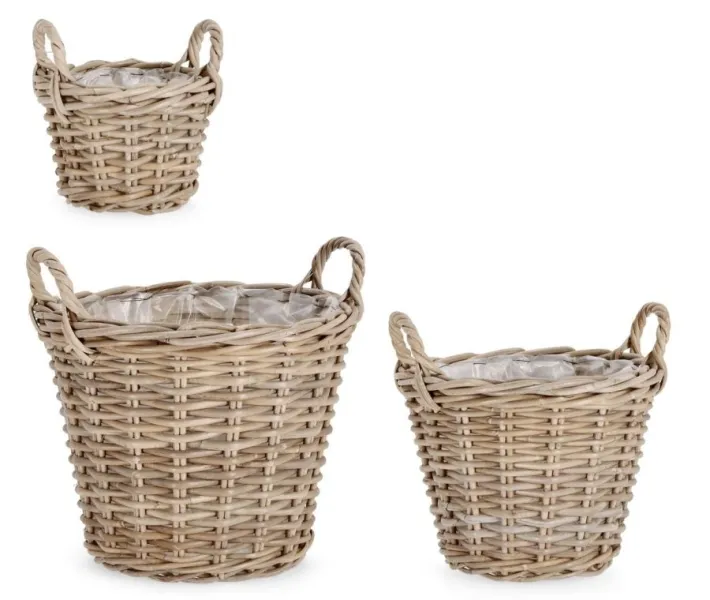Bizzotto Ceste Decorative>SET3 CESTA 2M RANDY SVAS GRIGIO