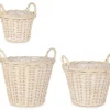 Bizzotto Ceste Decorative>SET3 CESTA 2M RANDY SVAS SBIANCATO