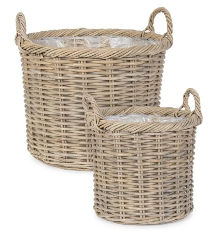 Bizzotto Ceste Decorative>SET2 CESTA 2M RANDY TO GRIGIO