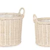 Bizzotto Ceste Decorative>SET2 CESTA 2M RANDY TO SBIANCATO
