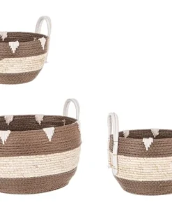 Bizzotto Ceste Decorative>SET3 CESTA 2M THELMA MARRONE BOMB