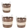 Bizzotto Ceste Decorative>SET3 CESTA 2M THELMA MARRONE SVAS