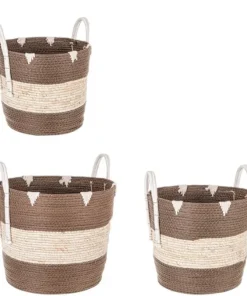 Bizzotto Ceste Decorative>SET3 CESTA 2M THELMA MARRONE SVAS