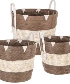 Bizzotto Ceste Decorative>SET3 CESTA 2M THELMA MARRONE SVAS