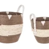 Bizzotto Ceste Decorative>SET2 CESTA 2M THELMA MARRONE TO