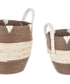 Bizzotto Ceste Decorative>SET2 CESTA 2M THELMA MARRONE TO