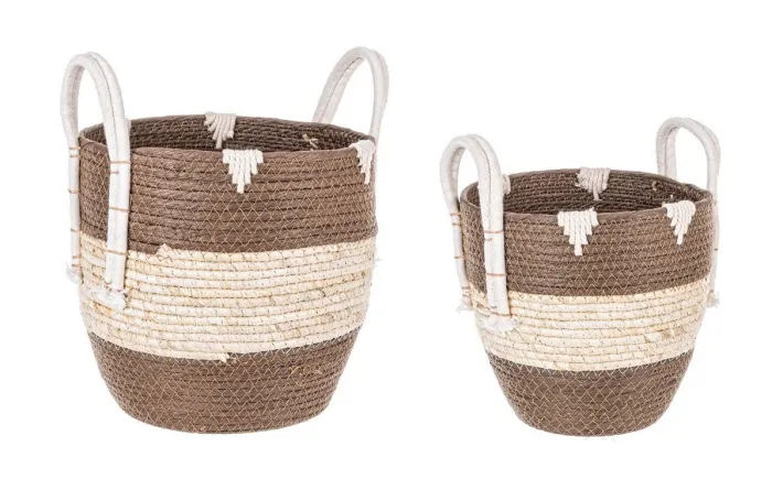 Bizzotto Ceste Decorative>SET2 CESTA 2M THELMA MARRONE TO