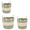 Bizzotto Ceste Decorative>SET3 CESTA 2M THELMA VERDE SVAS