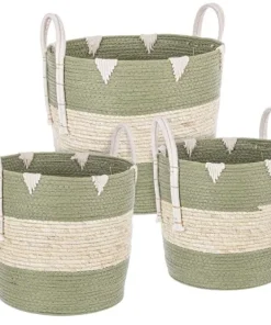 Bizzotto Ceste Decorative>SET3 CESTA 2M THELMA VERDE SVAS