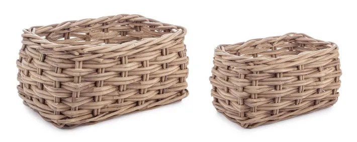 Bizzotto Ceste Decorative>SET2 CESTA MALANG GRIGIO