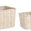 Bizzotto Ceste Decorative>SET2 CESTA RANDY QU SBIANCATO