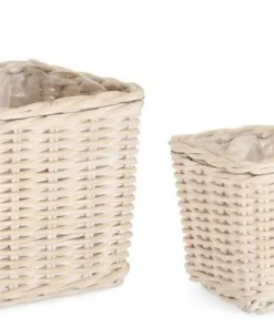 Bizzotto Ceste Decorative>SET2 CESTA RANDY QU SBIANCATO