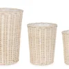 Bizzotto Ceste Decorative>SET3 CESTA RANDY TO SBIANCATO