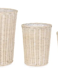 Bizzotto Ceste Decorative>SET3 CESTA RANDY TO SBIANCATO
