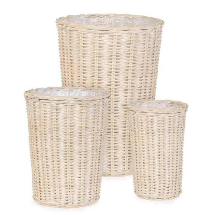 Bizzotto Ceste Decorative>SET3 CESTA RANDY TO SBIANCATO