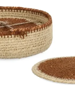Bizzotto Ceste Decorative>SET1 CESTINO TUY-4 S.BICCHIERE NATU MARR