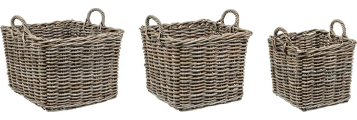 Bizzotto Ceste Decorative>SET3 CESTO 2M NARRA QU