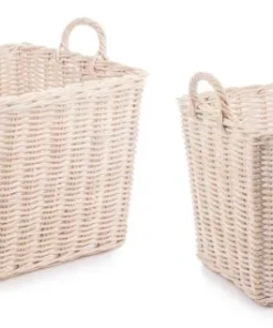 Bizzotto Ceste Decorative>SET2 CESTO 2M NARRA SBIANCATO M