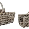 Bizzotto Ceste Decorative>SET2 CESTO P.LEGNA NARRA