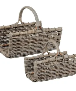 Bizzotto Ceste Decorative>SET2 CESTO P.LEGNA NARRA