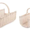 Bizzotto Ceste Decorative>SET2 CESTO P.LEGNA NARRA SBIANCATO