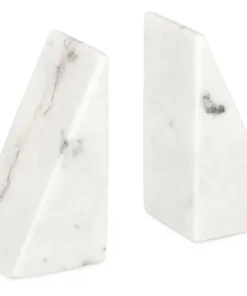 Bizzotto Oggettistica>SET2 DECORAZIONE KANDY MARMO BIANCO H15