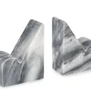 Bizzotto Oggettistica>SET2 DECORAZIONE KANDY MARMO GRIGIO H12