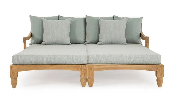 Bizzotto Daybed>SET2 LOUNGE C-C BALI AQUA - FSC