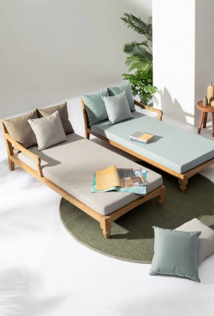 Bizzotto Daybed>SET2 LOUNGE C-C BALI NATURAL - FSC