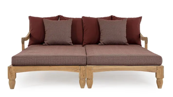 Bizzotto Daybed>SET2 LOUNGE C-C BALI WINE - FSC