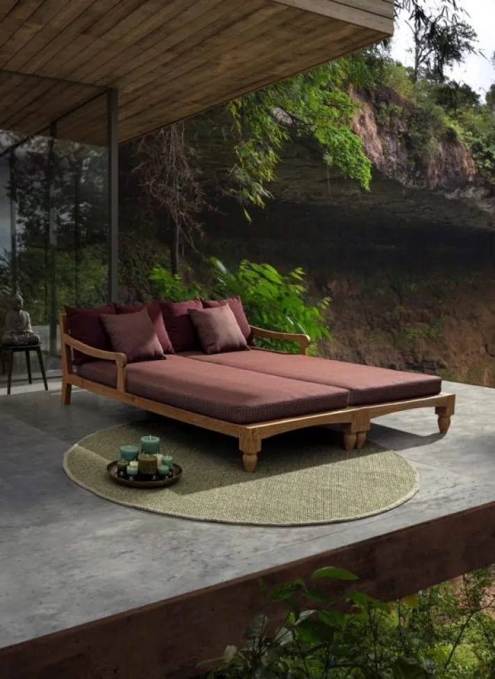 Bizzotto Daybed>SET2 LOUNGE C-C BALI WINE - FSC