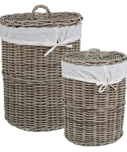 Bizzotto Ceste Decorative>SET2 P.BIANCHERIA NARRA NAT.