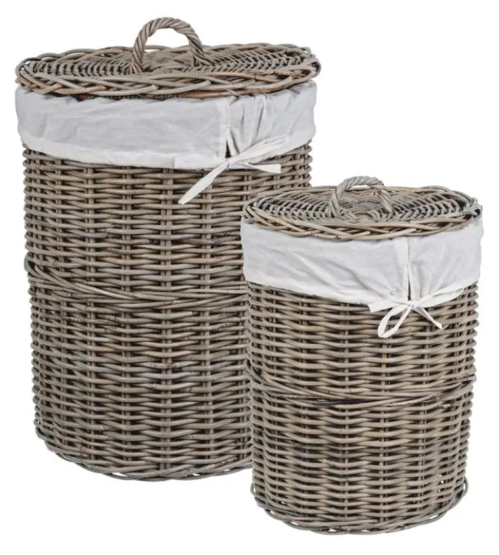 Bizzotto Ceste Decorative>SET2 P.BIANCHERIA NARRA NAT.