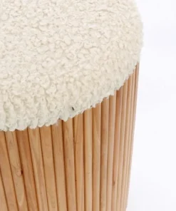 Bizzotto Pouf>SET2 POUF CONTENITORE IN TESSUTO NATURALE - NEDA