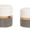 Bizzotto Pouf>SET2 POUF CONTENITORE TANYA BIA-GRIGIO