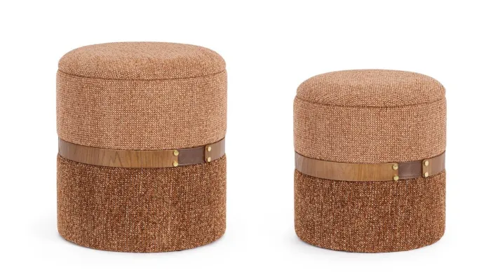 Bizzotto Pouf>SET2 POUF CONTENITORE TANYA GINGER