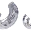 Bizzotto Portacandele>SET2 P.TEALIGHT HARSHA ARGENTO