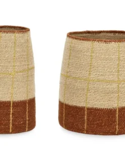 Bizzotto Ceste Decorative>SET2 P.VASO DECORAT TUY NATURALE MARRONE