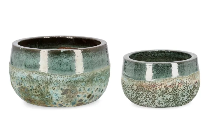Bizzotto Vasi E Coprivasi>SET2 P.VASO DUYEN CIOTOLA VERDE GIADA