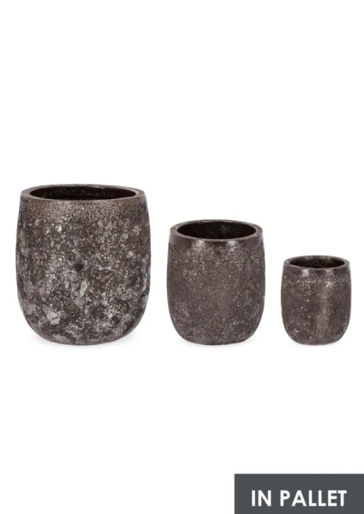 Bizzotto Vasi E Coprivasi>SET3 P.VASO DUYEN TO RUSTY