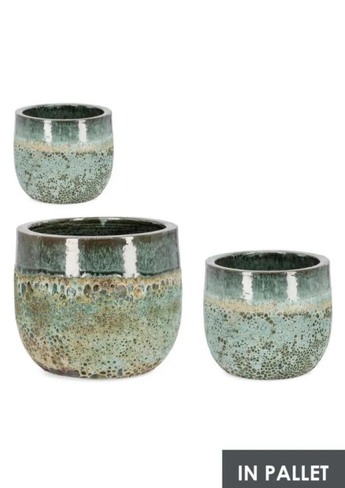 Bizzotto Vasi E Coprivasi>SET3 P.VASO DUYEN TO VERDE GIADA
