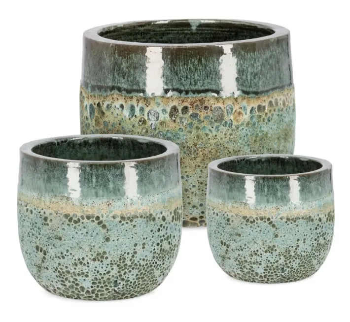 Bizzotto Vasi E Coprivasi>SET3 P.VASO DUYEN TO VERDE GIADA