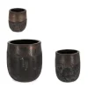 Bizzotto Vasi E Coprivasi>SET3 P.VASO DUYEN TONDO ALTO RUSTY