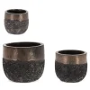 Bizzotto Vasi E Coprivasi>SET3 P.VASO DUYEN TONDO BASSO RUSTY