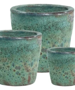 Bizzotto Vasi E Coprivasi>SET3 P.VASO DUYEN TONDO VERDE