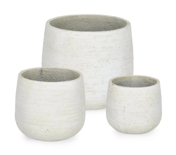 Bizzotto Vasi E Coprivasi>SET3 P.VASO EMEI BASSO BEIGE
