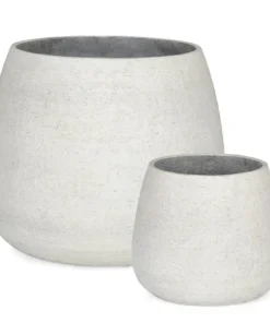 Bizzotto Vasi E Coprivasi>SET2 P.VASO EMEI BOMBATO BEIGE