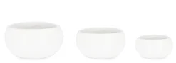 Bizzotto Vasi E Coprivasi>SET3 P.VASO HOIAN CIOTOLA BIANCO