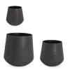 Bizzotto Vasi E Coprivasi>SET3 P.VASO KENAR TO NERO